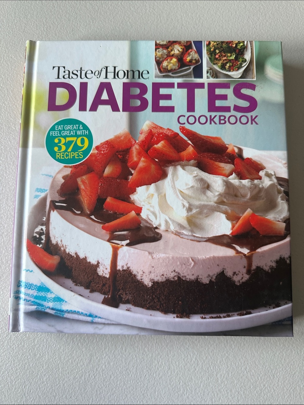 Taste of Home Diabetes Cookbook — Purple and Pink Cover